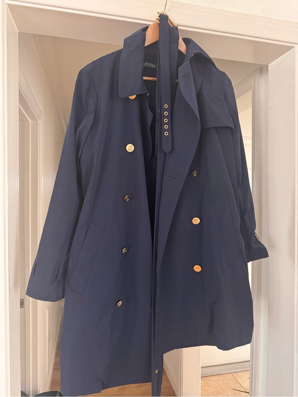 Ralph Lauren navy trench